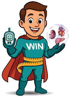 WIN mascot